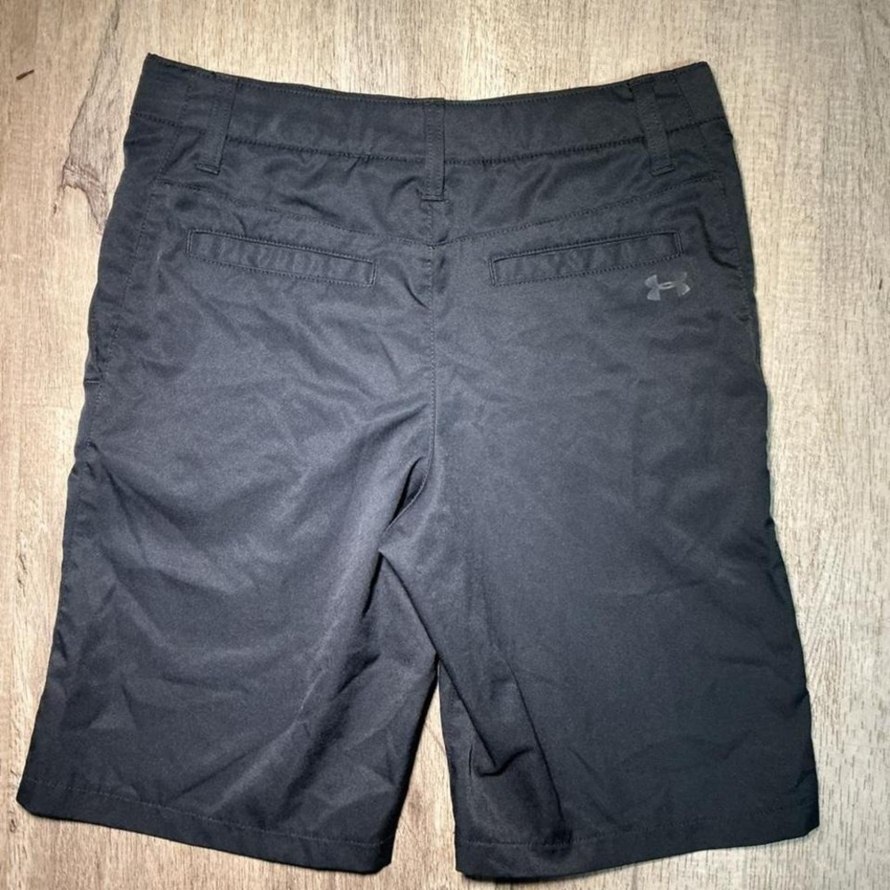 Under Armour Athletic Shorts Boys Youth Size 14 Black Loose Fit Basketball UA - Picture 4 of 5
